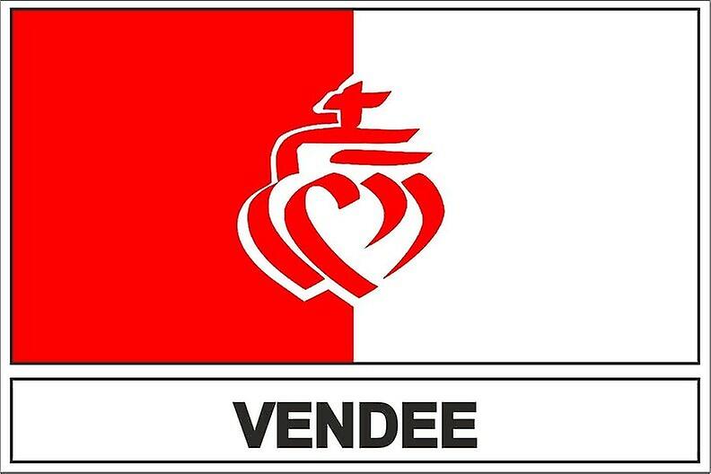 贴纸贴纸旗帜 vendée vendeen department