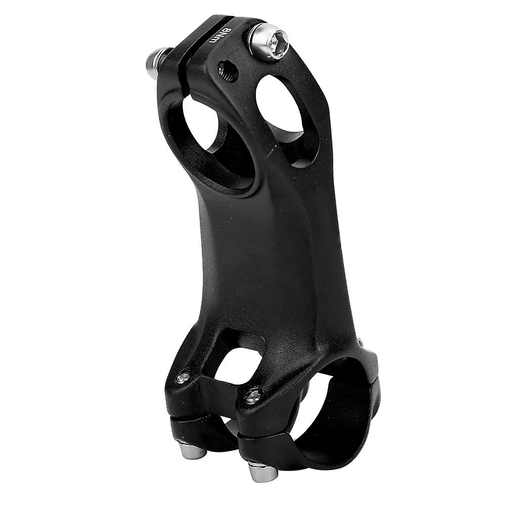 BOROCO Negative Angle Bar, ZTTO XC Air Powered Negative Angle Bar Aluminum Alloy Bicycle Stem Bicycle Handlebar Stand Accessories(80mm-黑色)