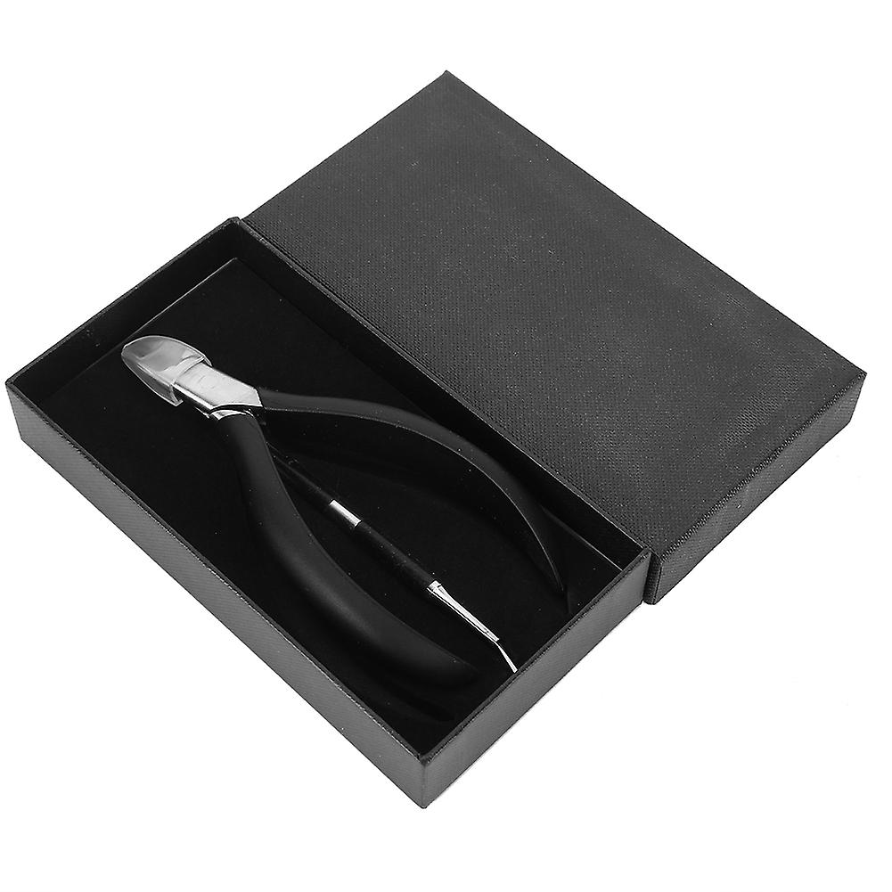 2pcs Ingrown Nail Clipper Cuticle Pusher Set Silicone Handle Nipper Clipper Kit