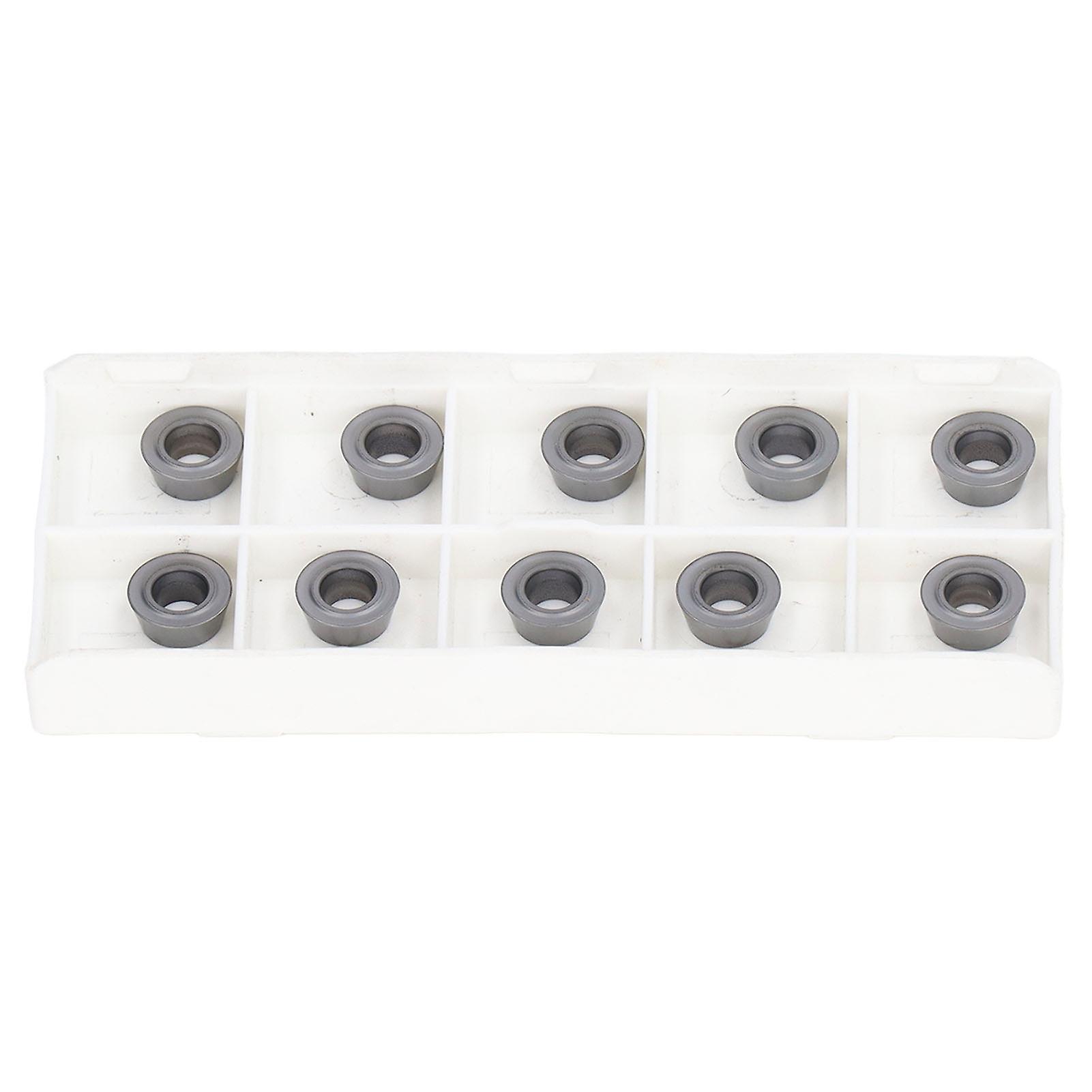 10 Pcs CNC Carbide Insert Indexable Coated Lathe Cutter Replacement Milling Inserts for Industrial Work