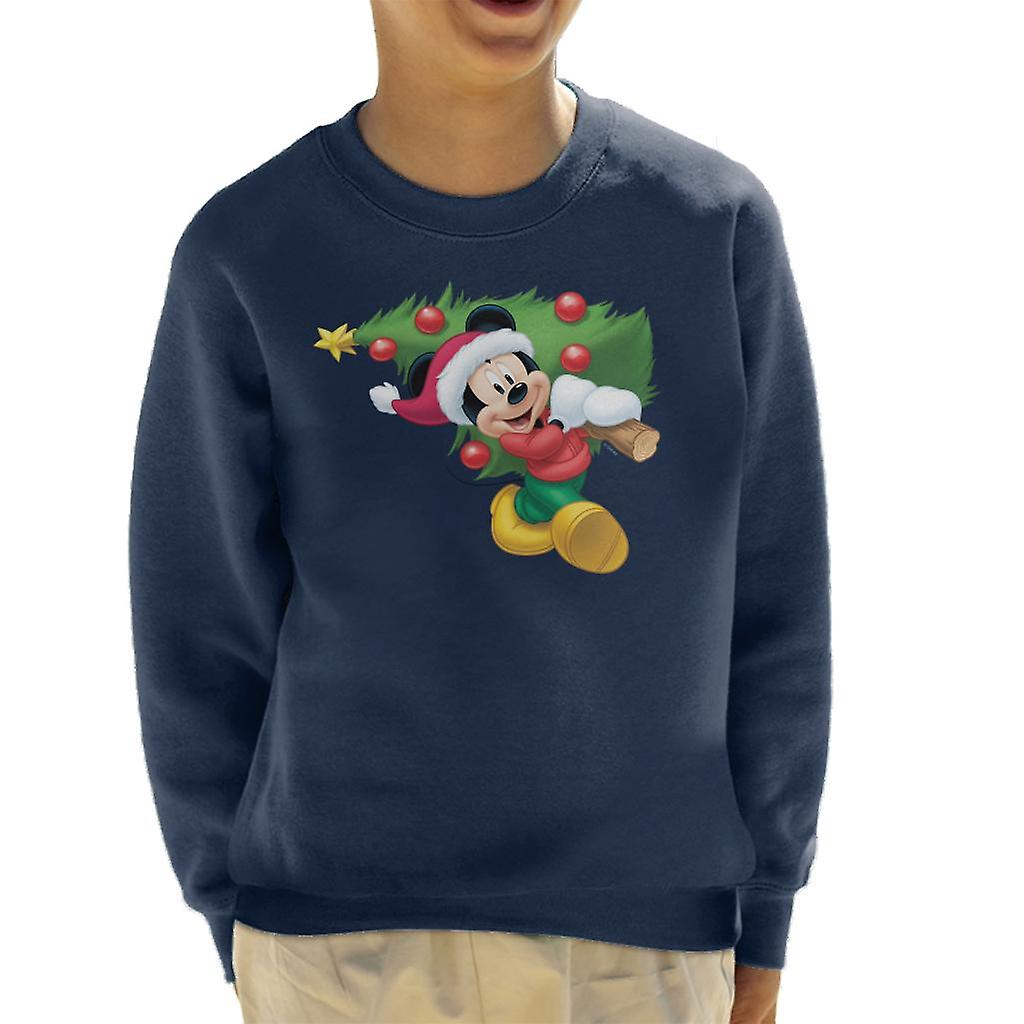 Disney Mickey Mouse Christmas Tree Kid's Sweatshirt