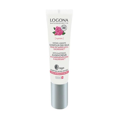 Smoothing eye contour cream Rose de Damas BIO 15 ml of cream