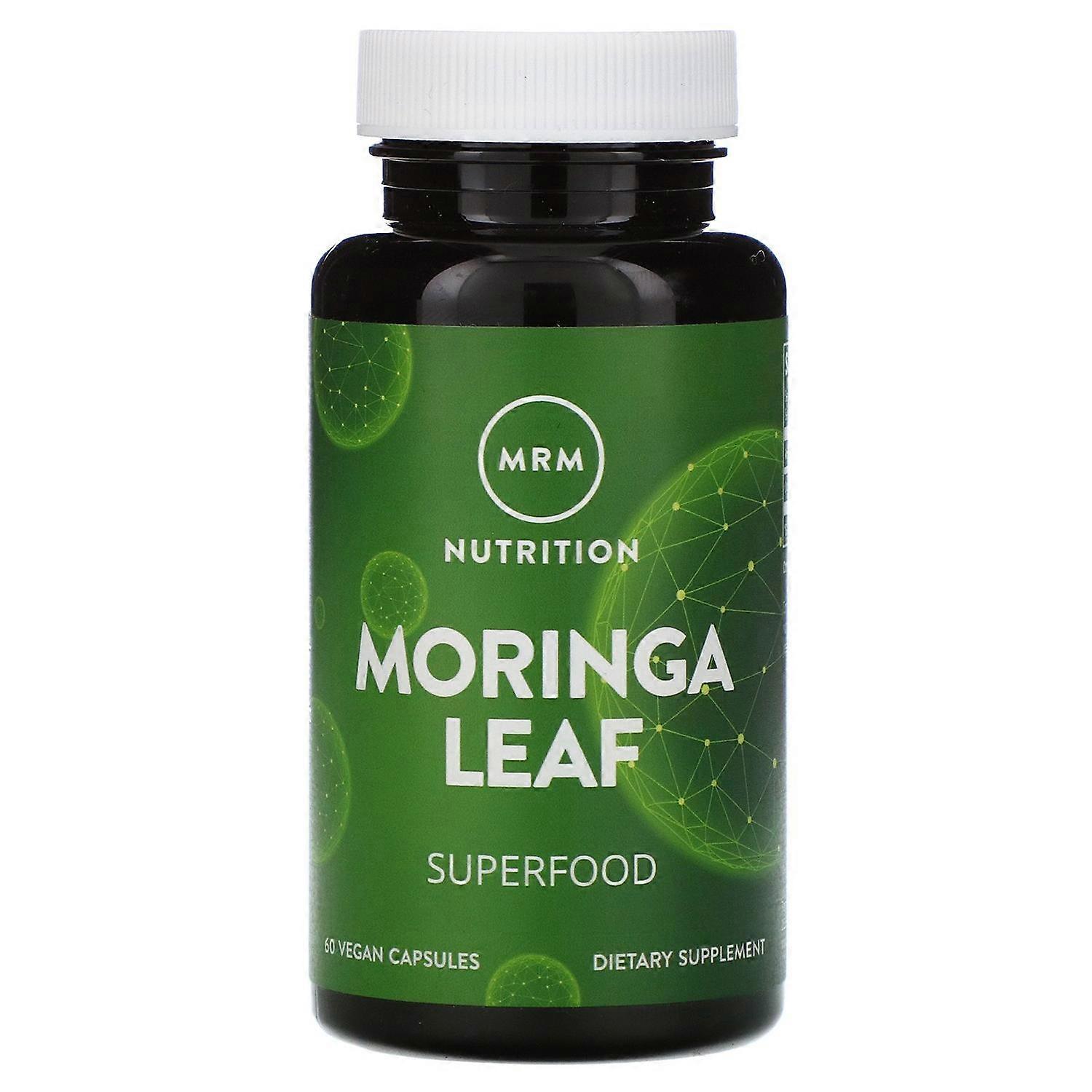 Mrm , Nutrition, Moringa Leaf, 60 Vegan Capsules Size 1