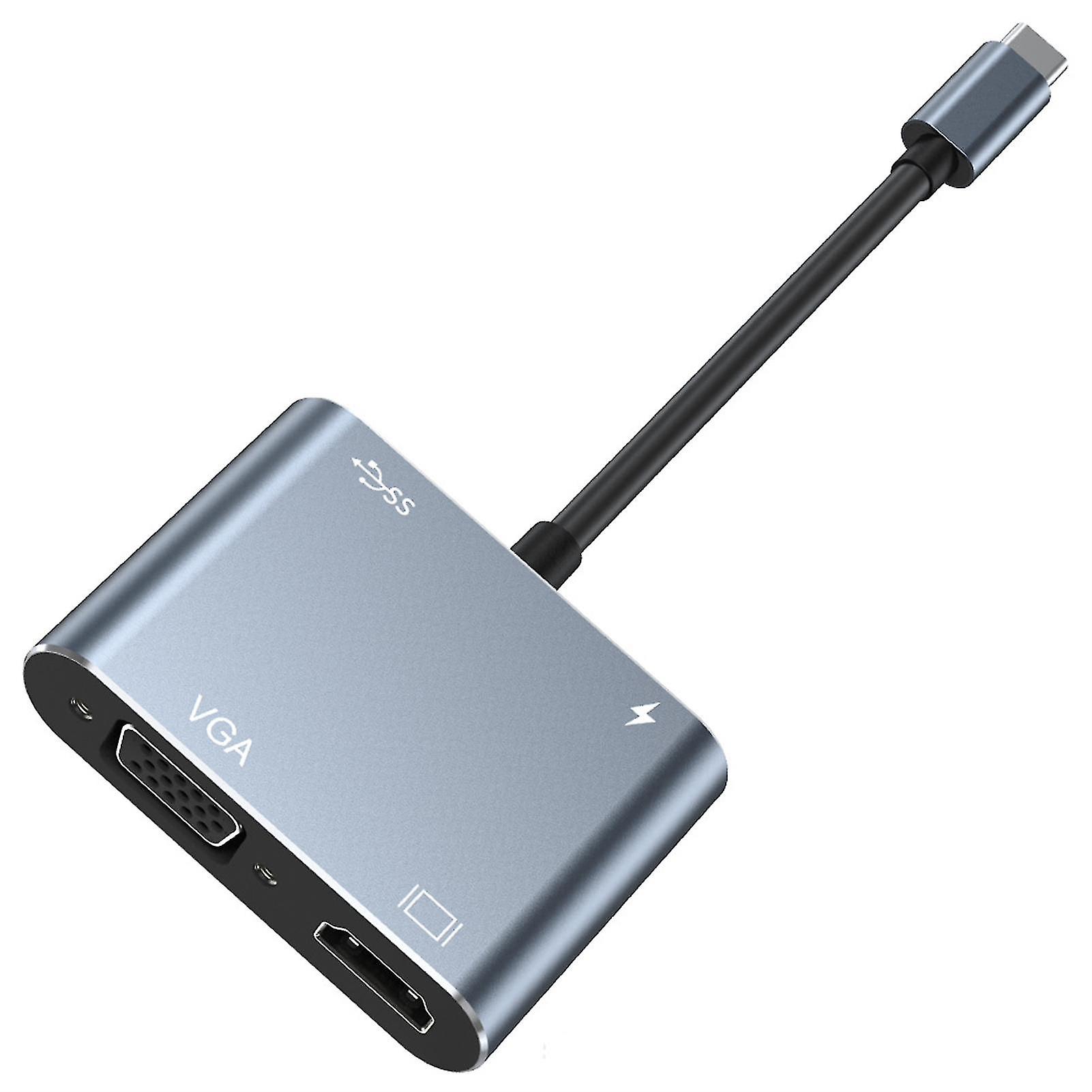 4k Type C Hub Usb C To Hdmi-compatible Usb C 3.0 Vga Pd Adapter Dock Hub For Macbook Samsung