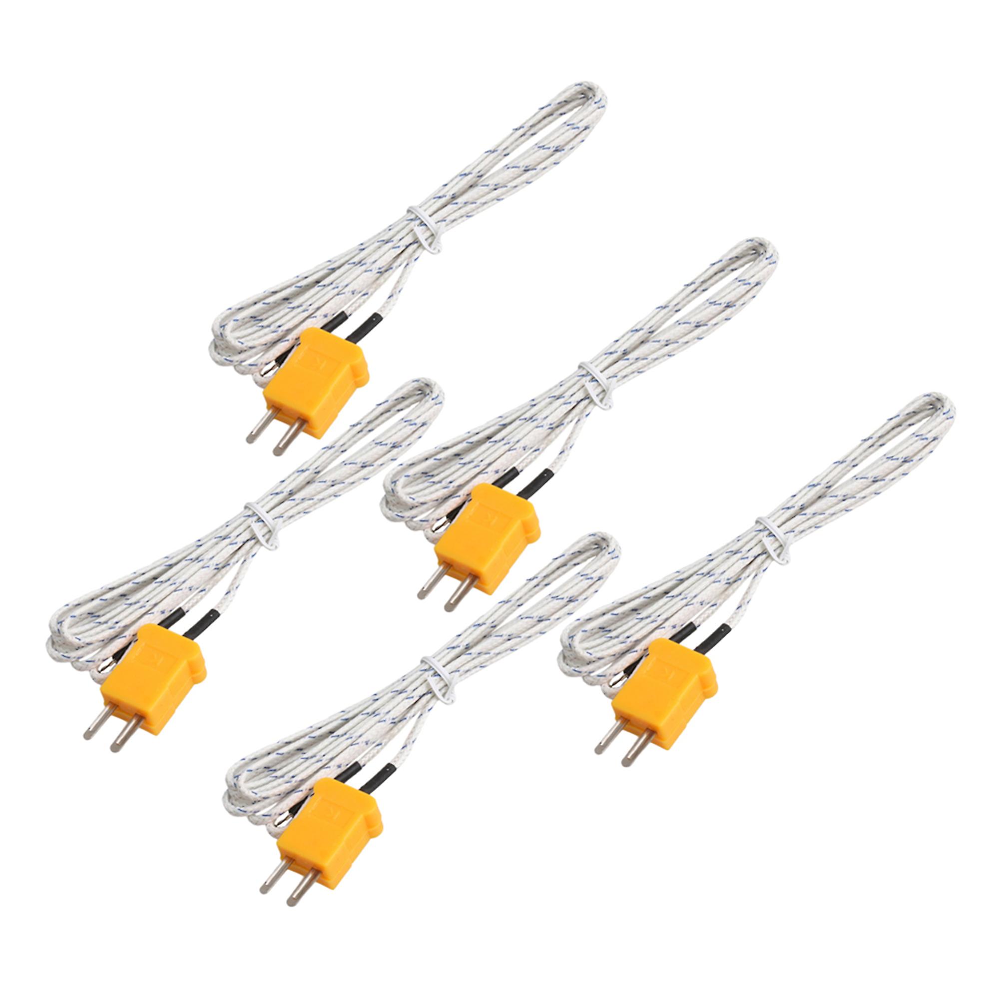 5 PCS K Type Thermocouple Temperature Sensors Cable Industrial Parts