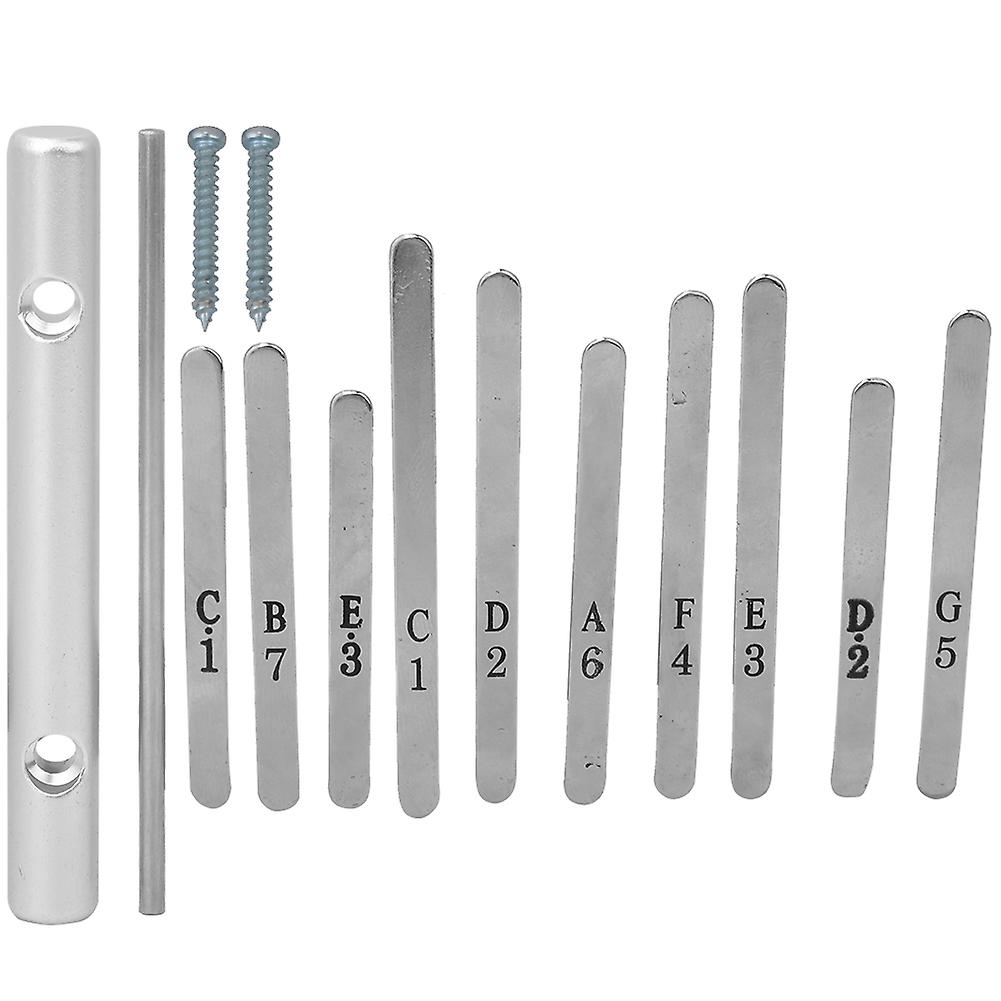 Replacement Kalimba Musical Key 10 Tones Metal Replacement Key with Accessory