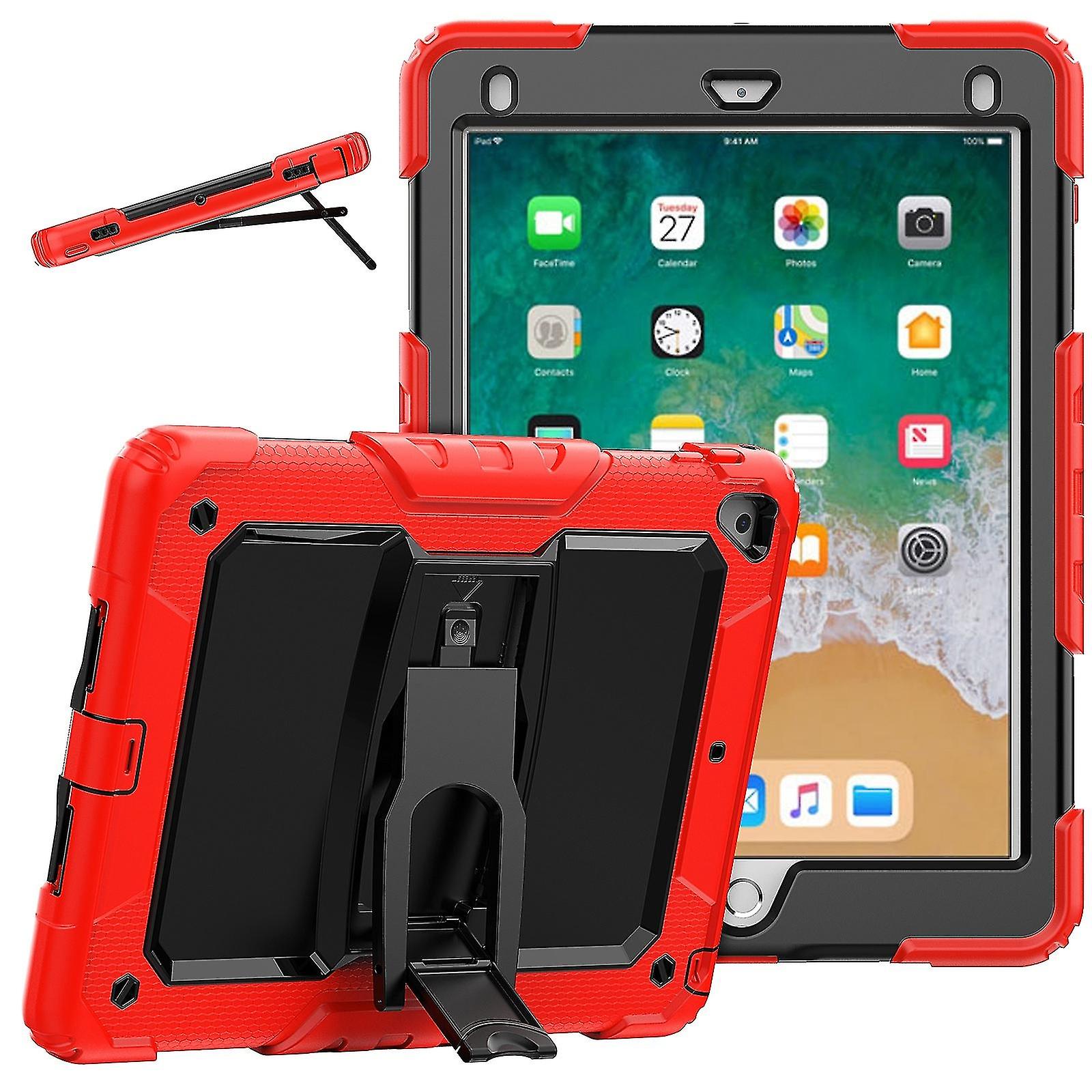 Silicone Pc Tablet Case For Ipad 9.7 2018 / 2017 Red