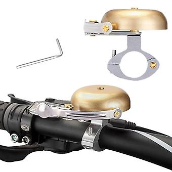 Veeki Classic Bike Bell con Bel Corno per Mountain Bike per Bici Da Strada Con Tono Forte - Grande - Polvere d'Oro (Uno)