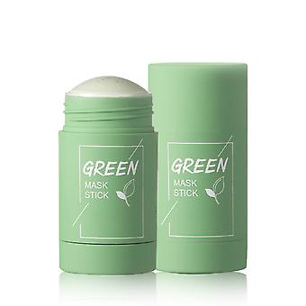 Grønn te Purifying Clay Stick Mask Oil Control Mask Deep Cleaning Moisturizing Mask