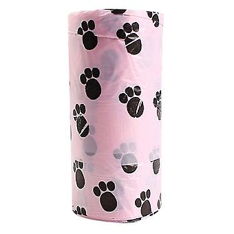 5 Roll/15 Bags Pet Puppy Dog Waste Poop Bag Degradable Poo Clean-up Pick-up Bag
