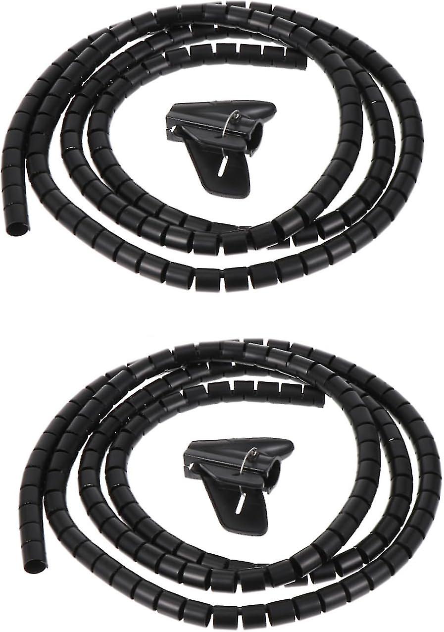 2pcs Power Cord Cable Organizer Spiral Wire Holder - Multifunctional Cord Powerline Sleeves for Cable Management