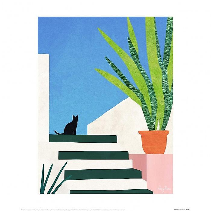 Henry Rivers Holiday Cat Print