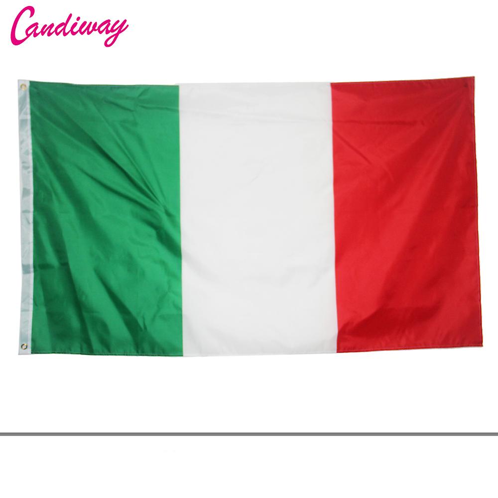 Polyester italiensk flagga banner ingen flaggstång inomhus utomhus flygande flagga