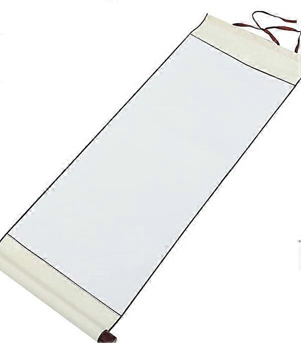 Blank Scroll Scroll Full Damask Hardcover Two Feet Xuan Paper Book French Painting Hanging Scroll Vertical Shaft Brush Raw Xuan