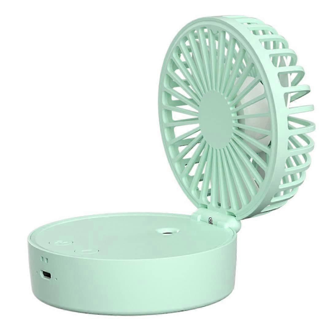 2024 Mini Desktop Spray Fan With Battery (green)