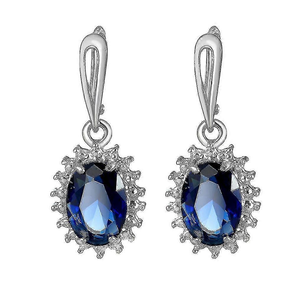 Electroplated Round Zircon Earrings