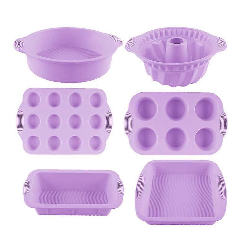 Baking Tool Edible Silicon Round Cake Mold High Temperature Resistance Toast Bakeware