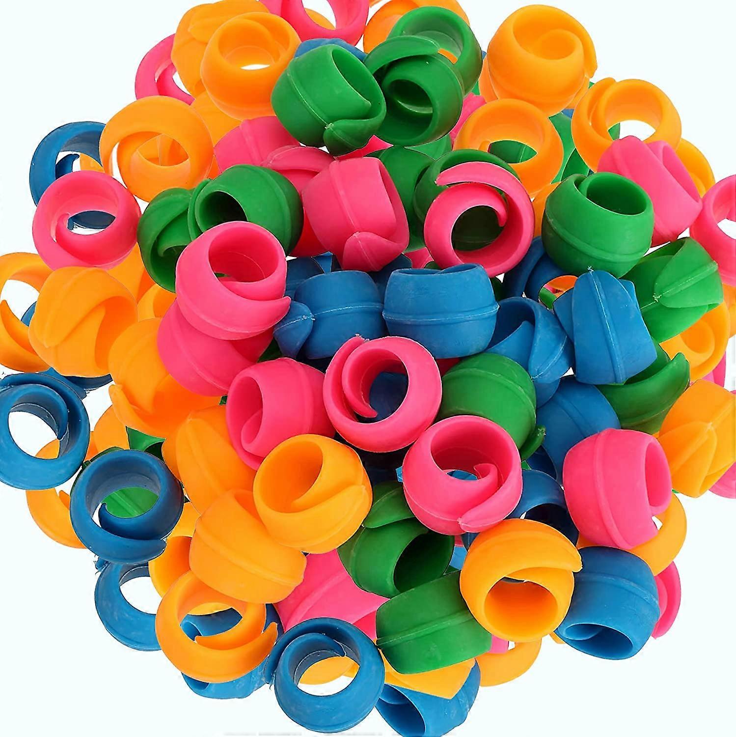 60-Pack Spool Protector Spool Clamp Holder Organizer Silicone Round Bobbin Clamp