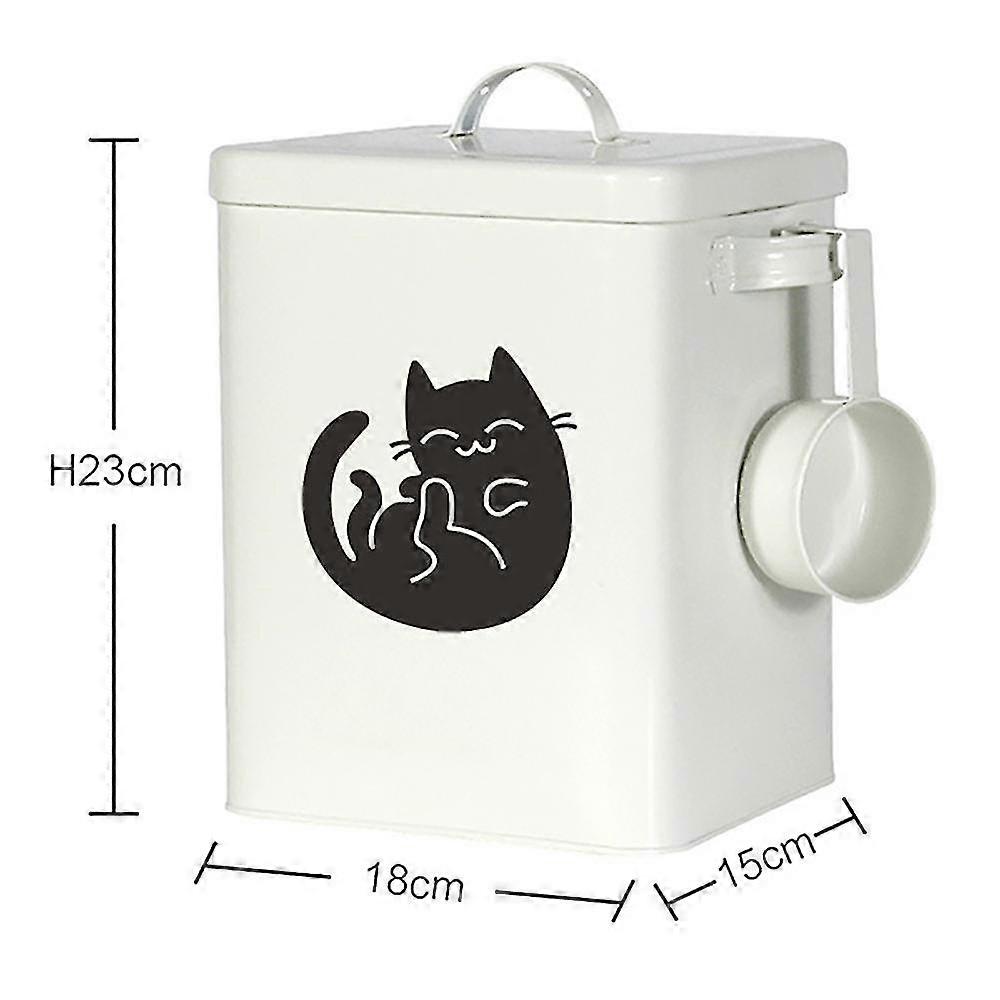 Dog Cat Food Storage Container Farmhouse Pet Food Storage Container With Lid And Dry Food Scoop Durable Airtight Food Container-Yvan