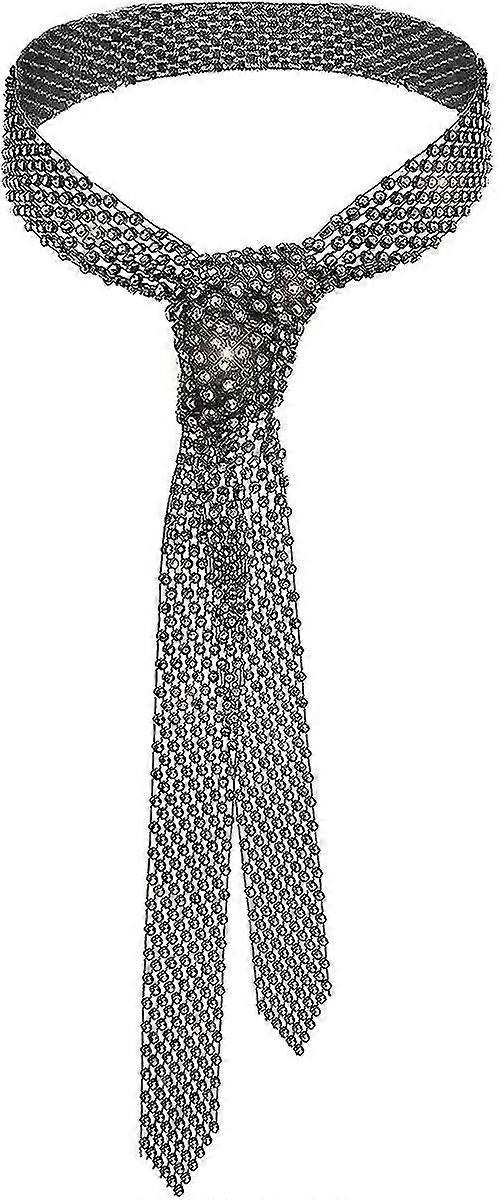 Rhinestone Neck Tie Prezent dla kobiet