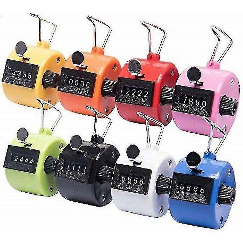 8-piece manual counters Clicker step counter - mechanical quantity counter without battery operation
