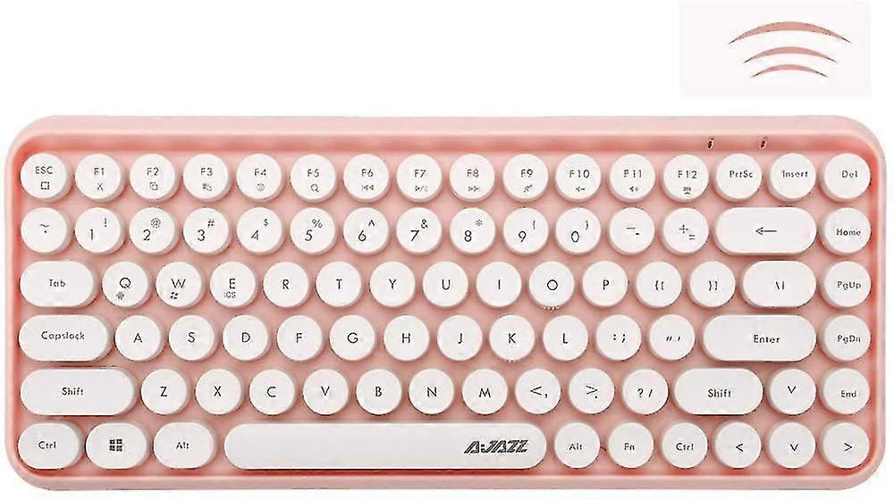 wireless bluetooth keyboard, mini portable 84-key typewriter retro