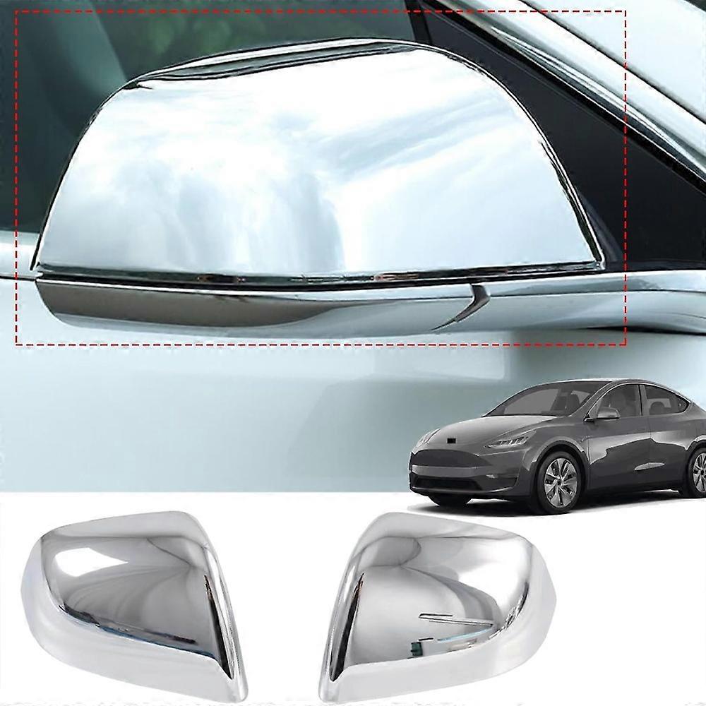 For Tesla Model Y Cars Accessories Side Rear View Mirror Cover Cap Trims Auto Parts 2021-2024