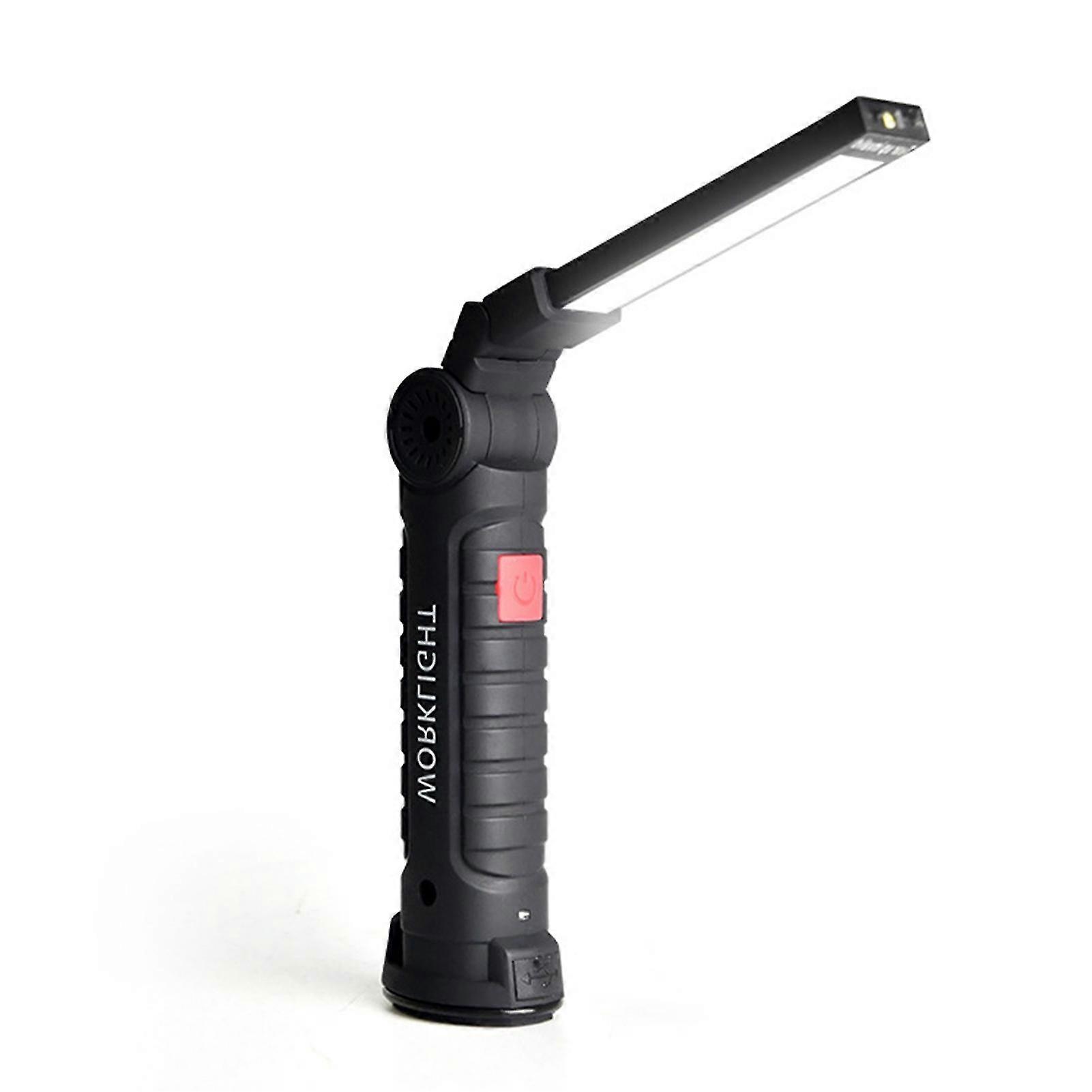Led Work Light High Brightness Waterproof Multiple Lighting Modes Angle Adjustable Hidden Hook Design Handheld Led Flashlight Emergency Work Light Hik