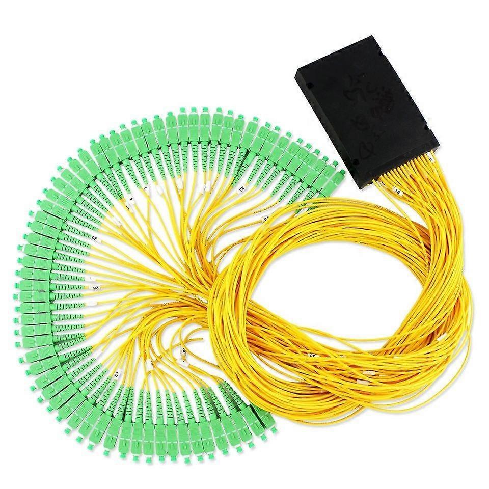 Plc Abs Box Optical Single Mode With Sc Apc Connector For Ftth 1x64 Fiber Optic Splitter Box Free Shipping