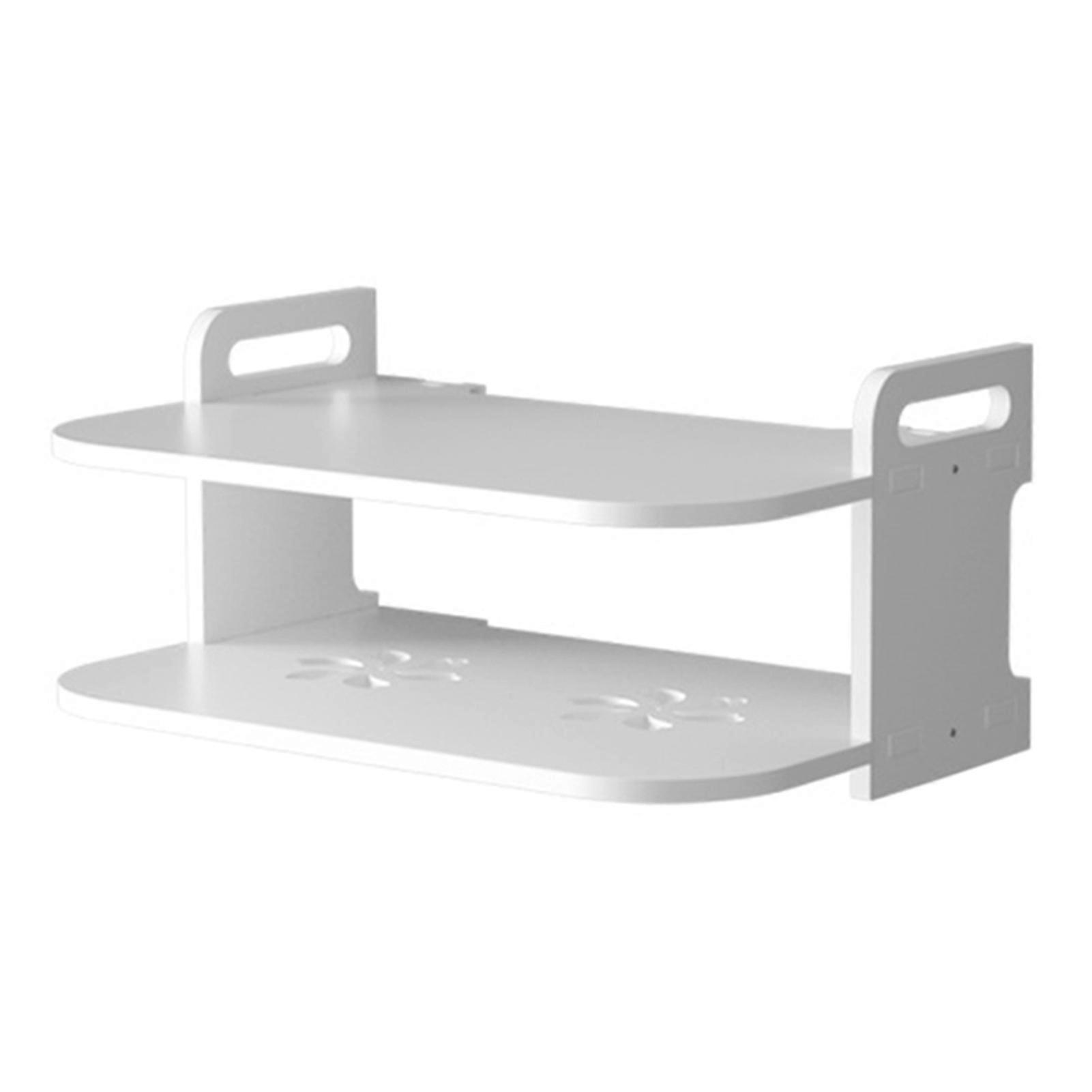 Wall Mount Storage TV Box Router Shelf Set-Top Box Bracket Holder Mini PC DVD Player Stand Rack