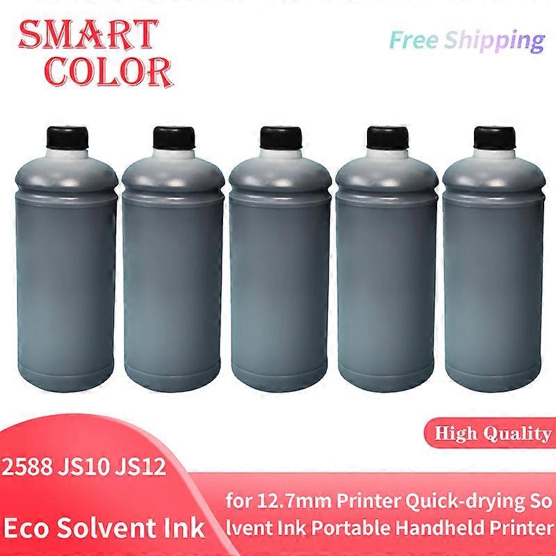 Refillable Ink compatible 2588 JS10 JS12 for 12.7mm Printer Quick-drying Solvent Ink Portable Handheld Printer Black White Ink