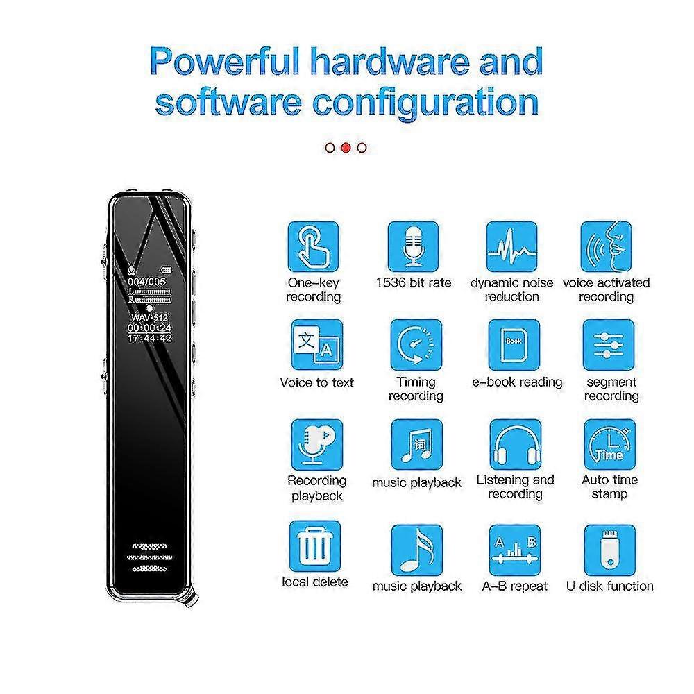 4gb Q22 Voice-to-text Voice Recorder E-book Ai Intelligent High-definition Noise Reduction Remote Voice Recorder Mp3