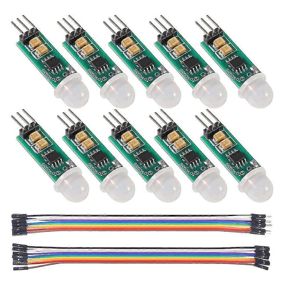 10pcs -sr505 Human Motion Sensor Mini Infrared Pir Detector Switch Module For Electronic Practice D