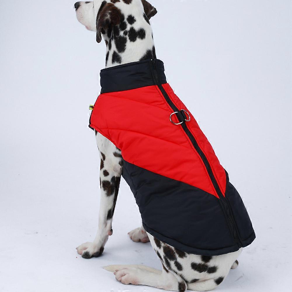 Pet Dog Outdoor Coat Jacket Winter Warm Padded Puffer Vest Clothes Windproof Apparels with D-ring for Small Medium Large Dogs