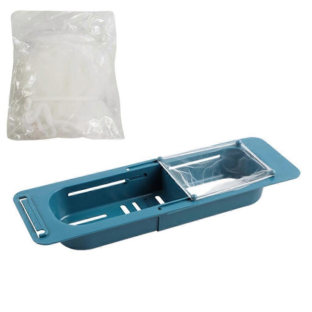 Plastic Food Residue Sink Drains Rack Suction Cup Rectangular Storage Rack