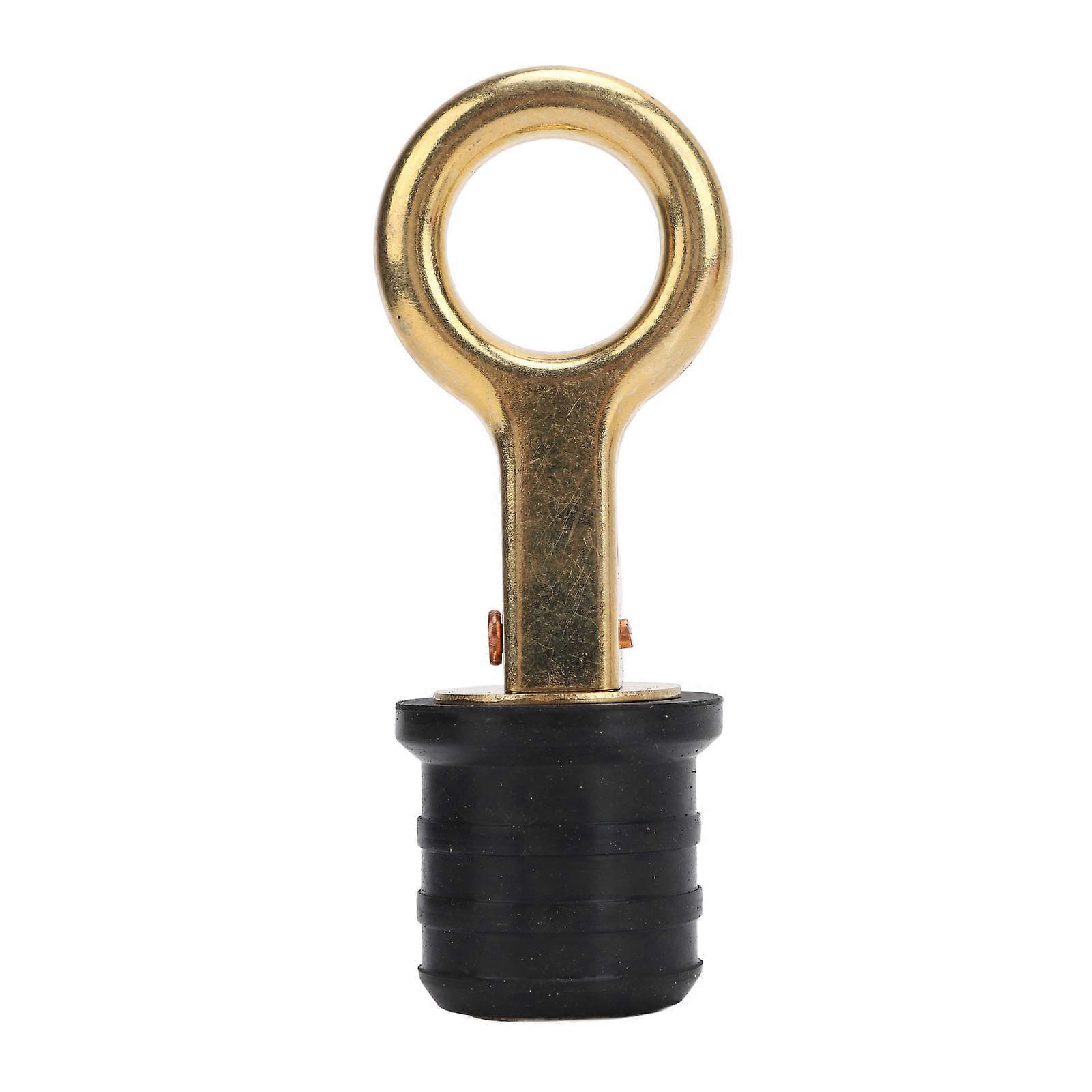 Snap Handle Ablassschraube Gummi Messing Twist Design Langlebige Marine Ablassschraube für Boot Yacht Livewell 1,2 Zoll