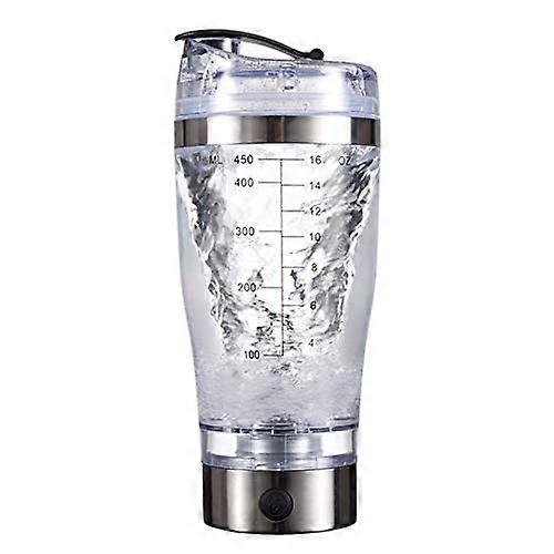 450ml Electric Protein Shaker Mixing Bottle Automatic Vortex Mixer Cup Leakproof Protein Mix Bottle, USB Charging