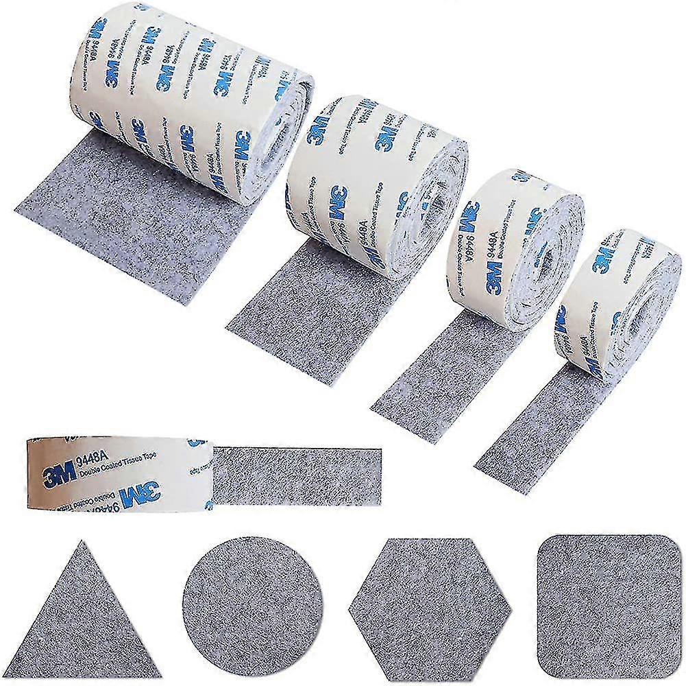 5 Rolls Of Self-adhesive Felt Pads. Self-adhesive Felt Strips Of Felt Tape