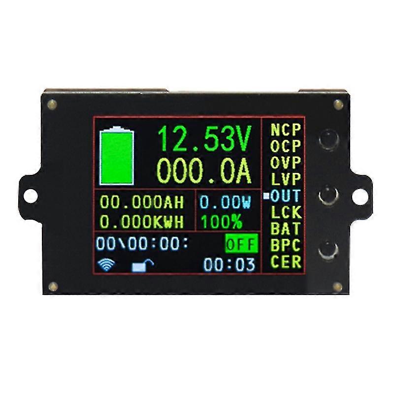 Hall DC 500v 200a Wireless Voltage Meter Ammeter 2.4 Polegadas Color Screen Capacidade Power Detector Teste