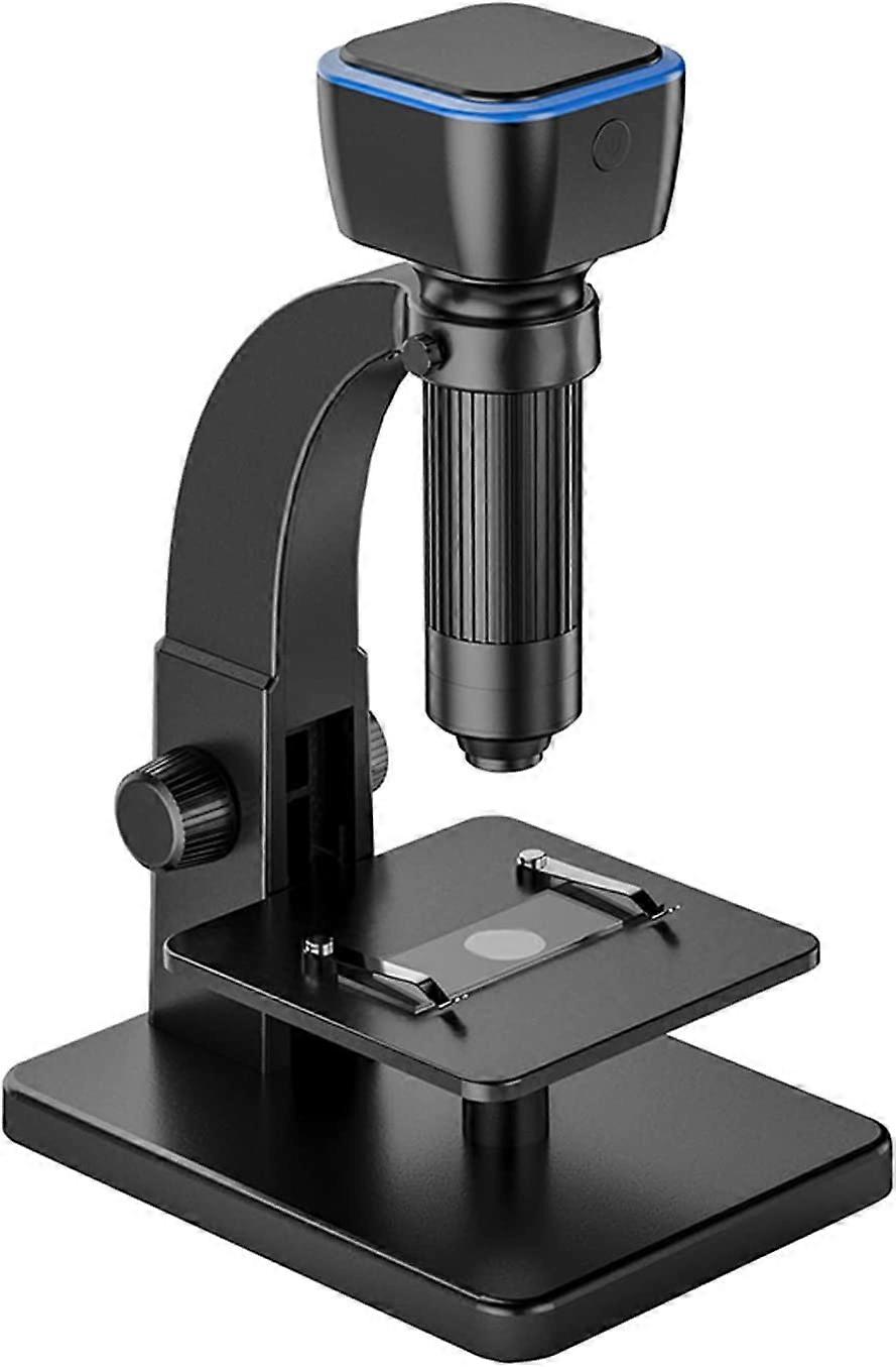 500x 2000x Dual Lenses Microscope, Intelligent Digital Microscope USB Rechargeable 5.0M Pixels, High Clear PC WiFi Connection
