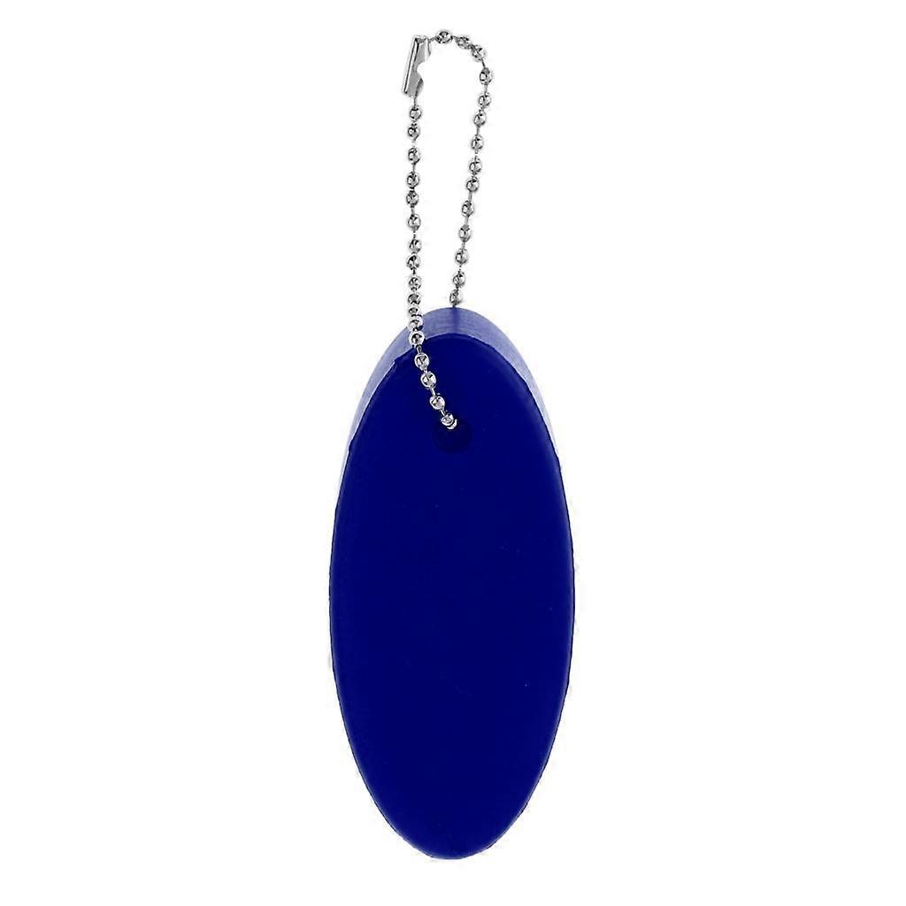 Water Sports Foam Floating Oval Keychain Keyring Water Key Float Buoy Blue