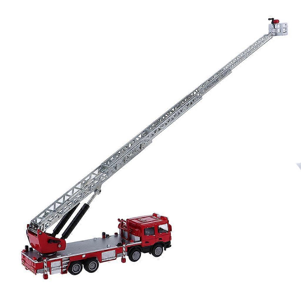 1:50 Lega pressofuso Fire Engine Car Model Construction Vehicle Toy Collection
