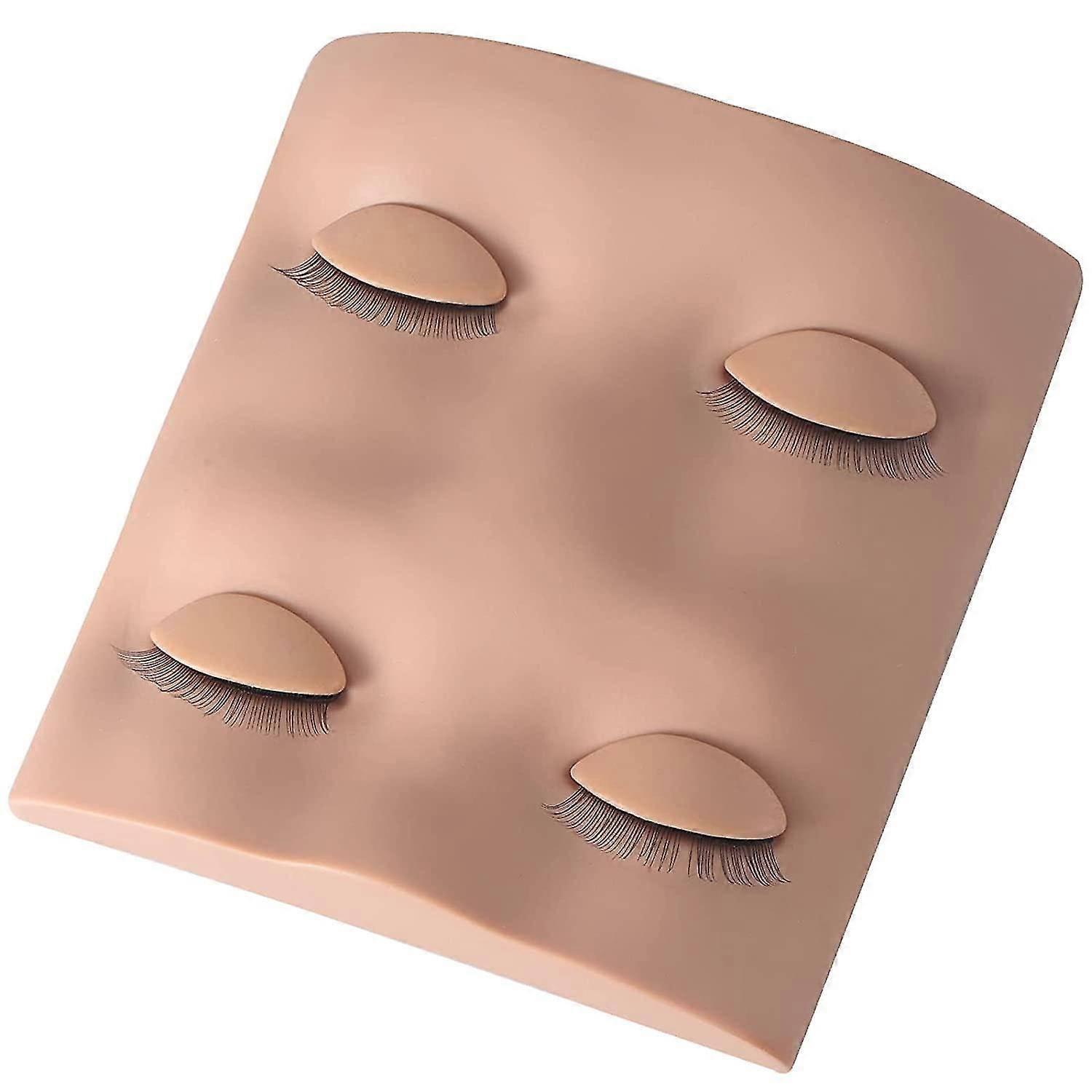 Removable Realistic Eyelash Caps for Eyelash Manikin Head, Replacement Caps for Eyelash Exercises and Makeup