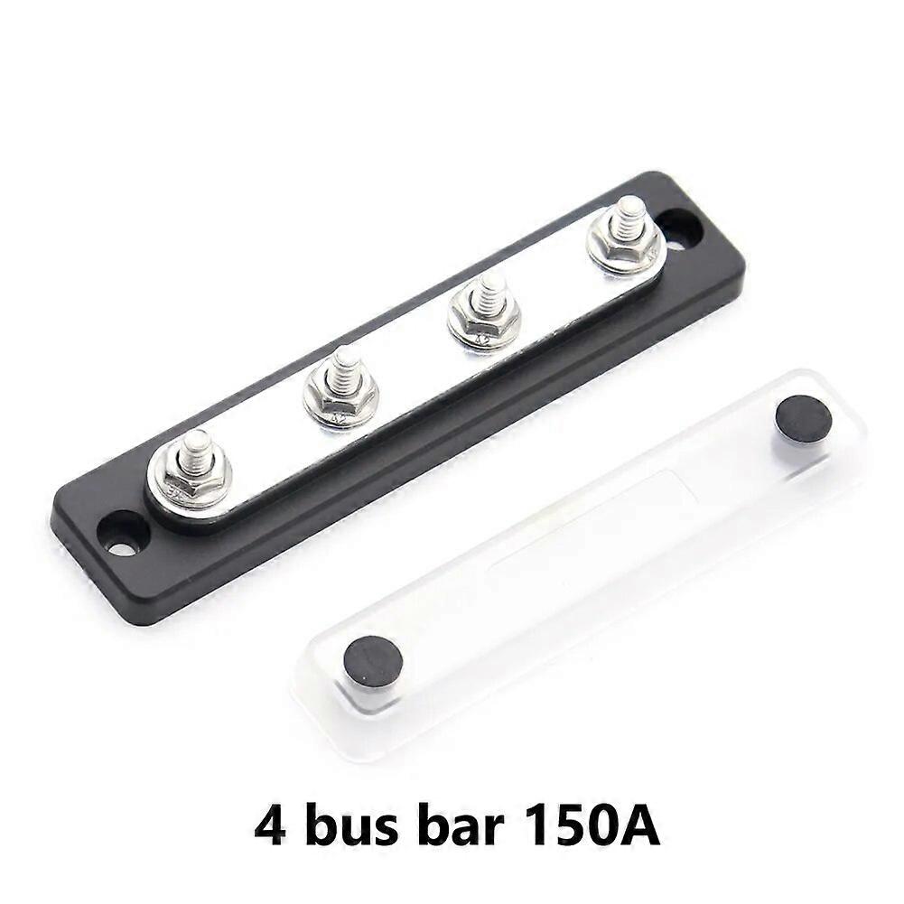 Bus Bar Power Distribution Block Terminal Block Automotive Truck Marine Vehicle with Clear Transparent Cover RV 48V 100 150 Amp