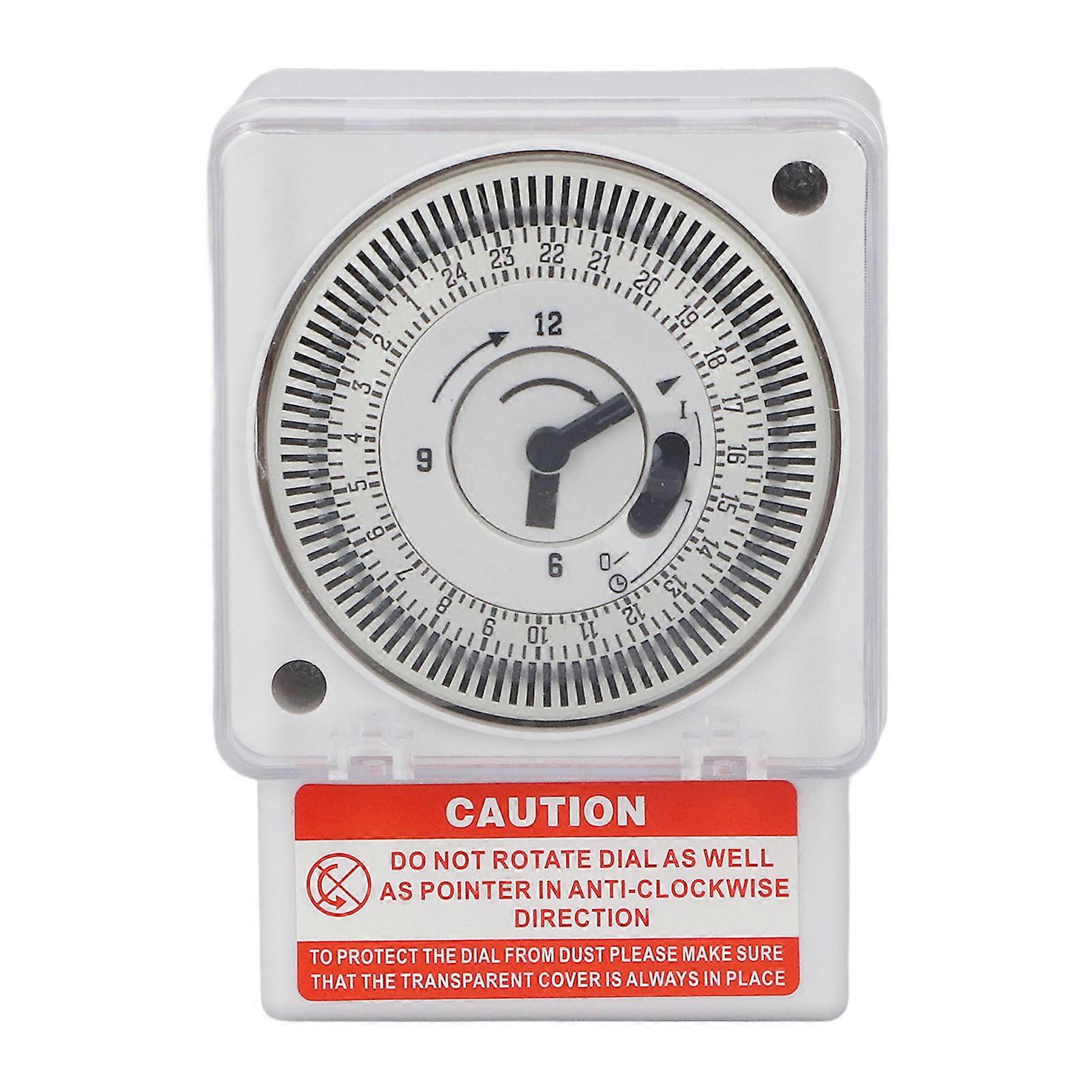 Mechanical Time Switch 24 Hour Cycle 15 Minute Interval Clock Type Accurate Industrial Timer Timing Switch AC220V