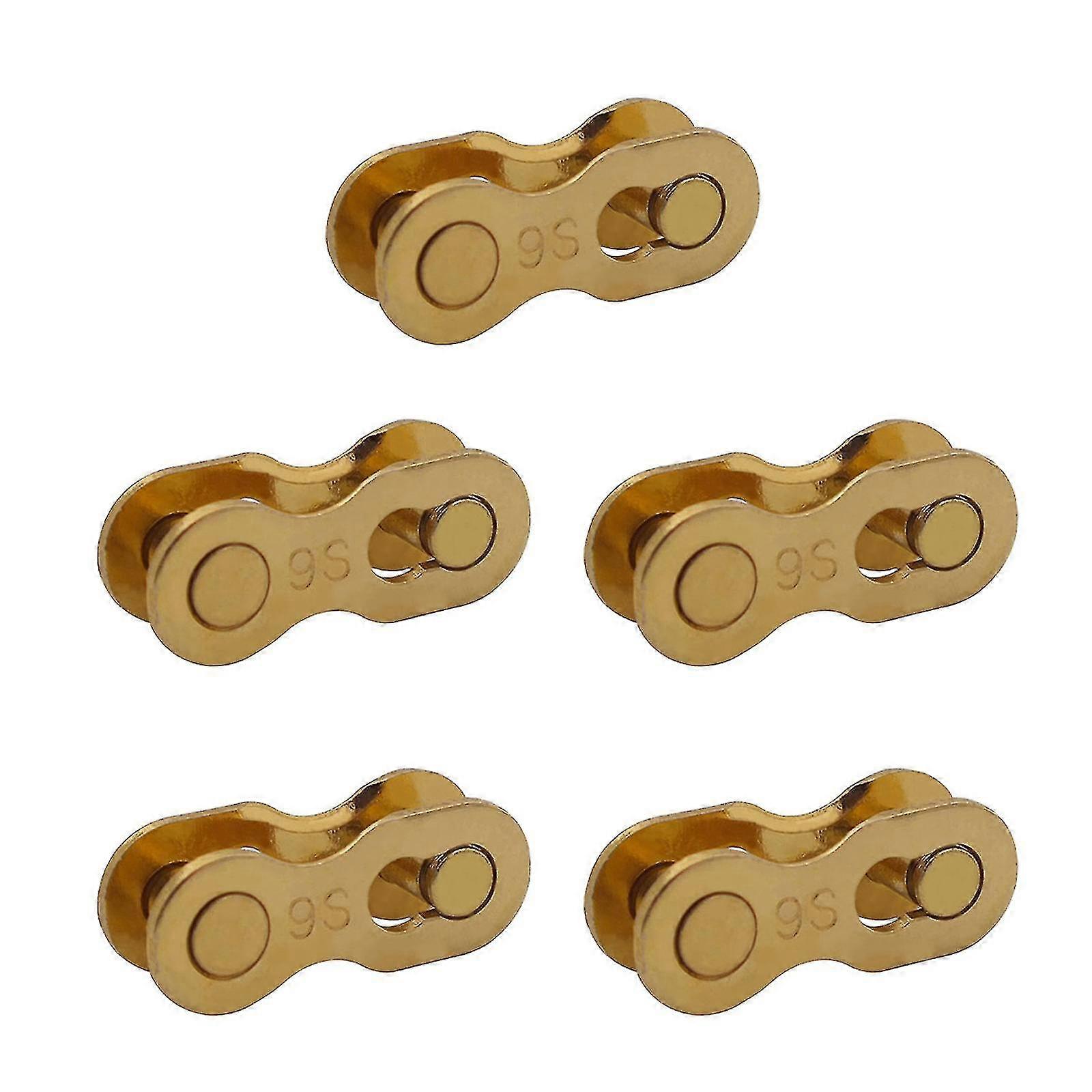5 Pair Bike Chain Split Quick Release Links For 6 7 8, 9, 10, 11,12 Speed Chain