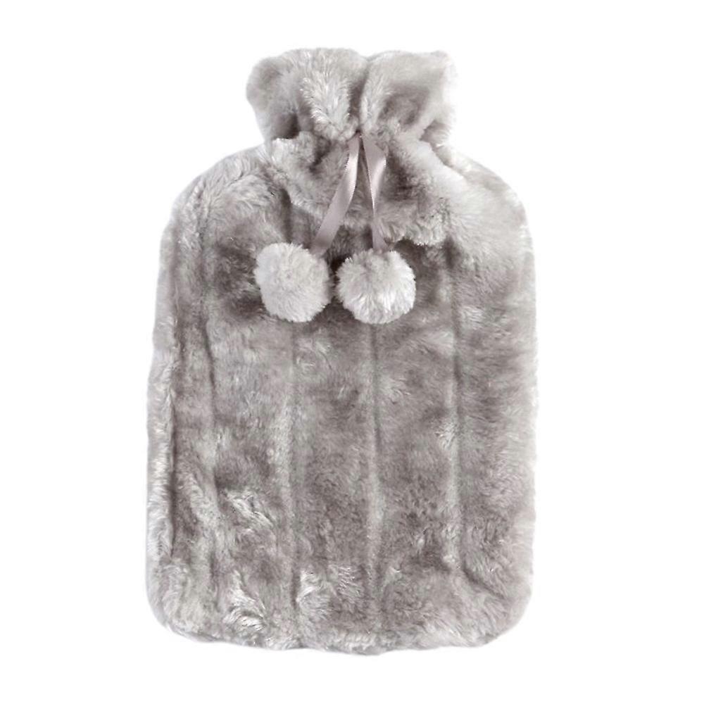 2000ml Rubber Water-Filled Hot Water Bottle With Cute Soft Cover Winter Warm Supplies