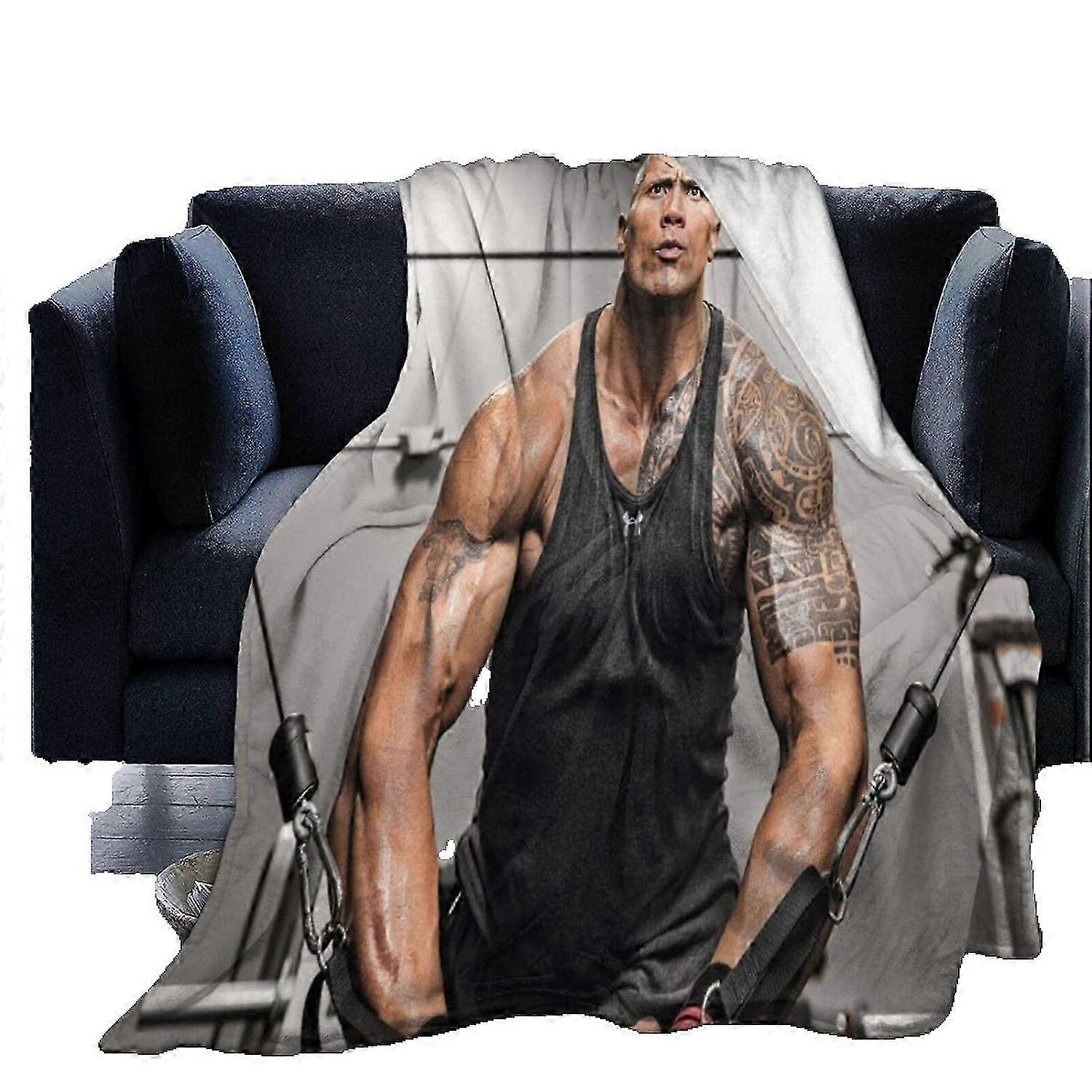 بطانيات دواين جونسون للسرير ، بطانيات خفيفة الوزن من الألياف الدقيقة للسرير ، الأريكة ، المنزل ، في الهواء الطلق ، جميع الفصول - f203 -CT203jvrivjh2433