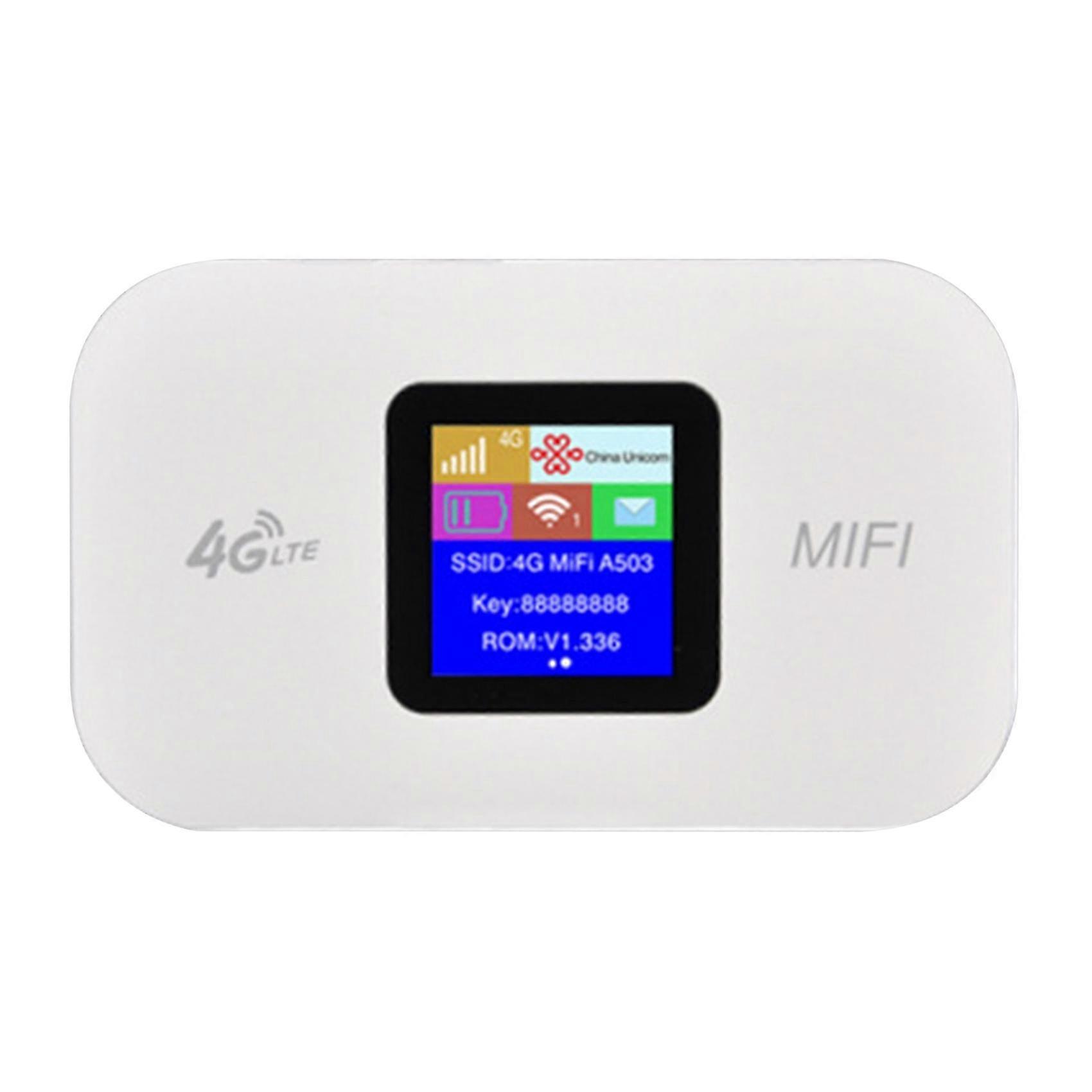 4g Lte Mobile Wifi Router 150mbps 3000mah Batterie LED Color Screen Mifi Router avec fente pour carte SIM (version européenne)