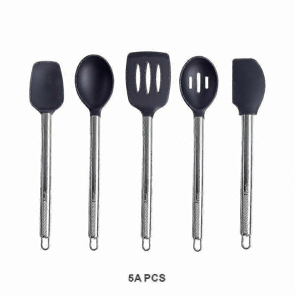 Silicone Cooking Kitchenware Kitchen Utensils Set Stainless Steel Hand